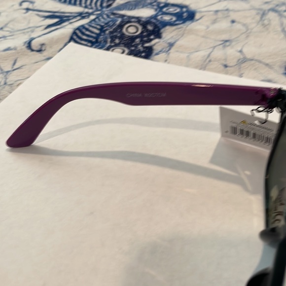 NWT Purple/Black Mirrored Square Sunglasses - Picture 3 of 7